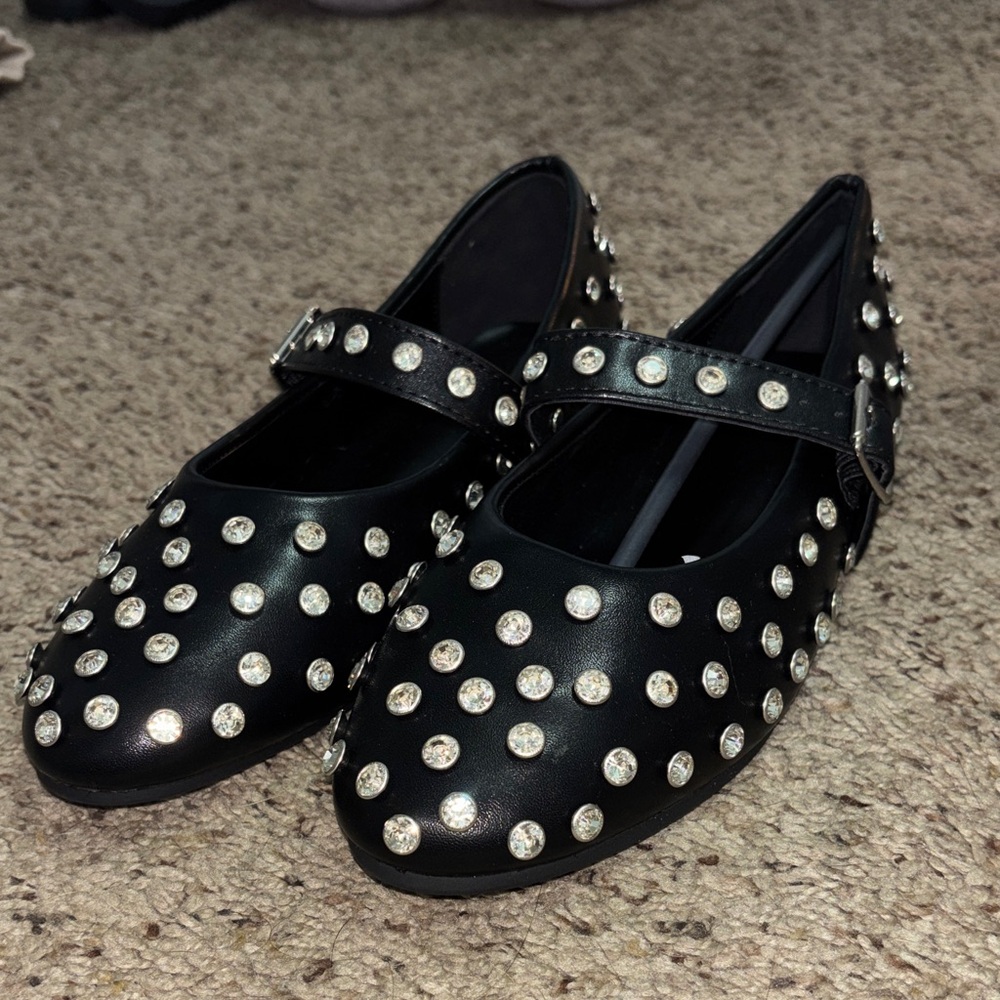 Studded Ballerina Flats